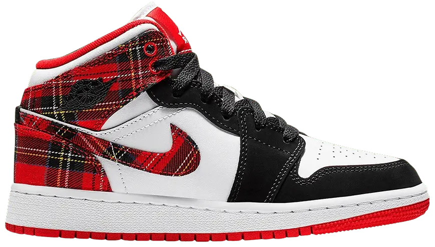 Giày Nike Air Jordan 1 Retro Mid GS 'Bad Santa' 554725-607
