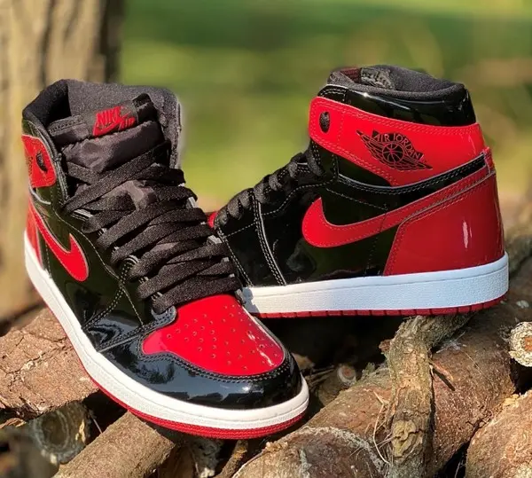 Giày Nike Air Jordan 1 Retro High OG 'Patent Bred' 555088-063 - Ảnh 4
