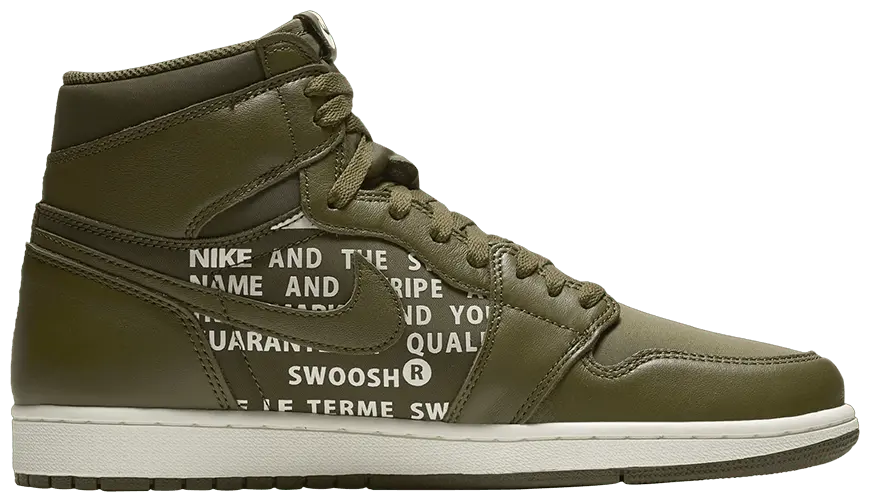 Giày Nike Air Jordan 1 High OG 'Olive Canvas' 555088-300