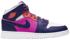 Giày Nike Air Jordan 1 Mid GS 'Fire Pink' 555112-602