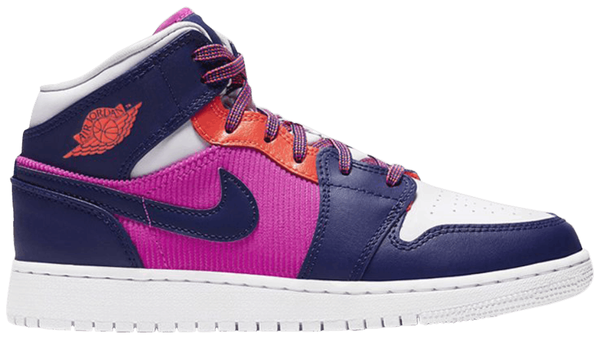 Giày Nike Air Jordan 1 Mid GS 'Fire Pink' 555112-602