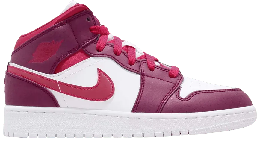 Giày Nike Air Jordan 1 Mid GS 'Rush Pink' 555112-661