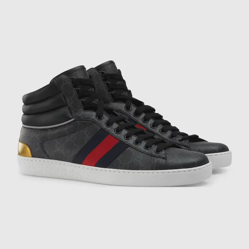 Alternative view of Giày Gucci Men's Ace GG High-top sneaker 555197-92T20-1140