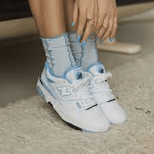 Alternative view of Giày New Balance 550 UNC 'White University Blue' BB550HL1