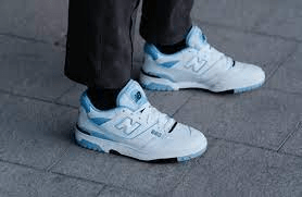 Giày New Balance 550 UNC 'White University Blue' BB550HL1 - Ảnh 4