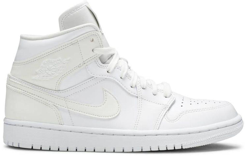 Giày Nike Wmns Air Jordan 1 Mid 'White Ivory' BQ6472-112