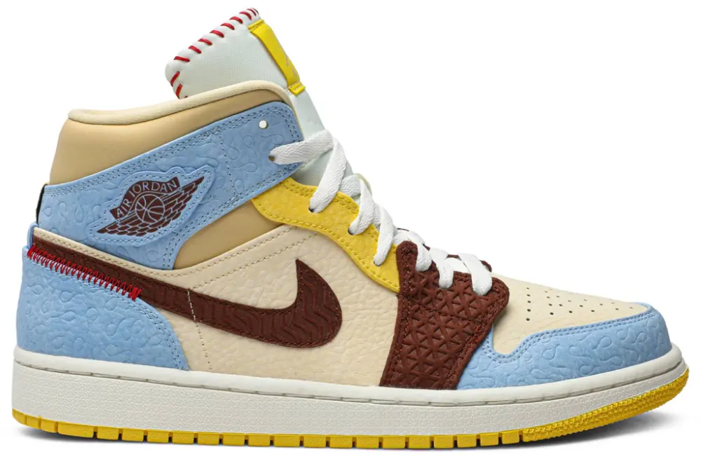 Giày Maison Chateau Rouge x Air Jordan 1 Mid SE Fearless CU2803-200