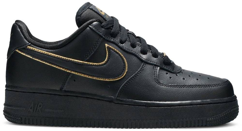 Giày Nike Air Force 1 Low '07 Essential 'Black Gold Swoosh' AQ2132-005