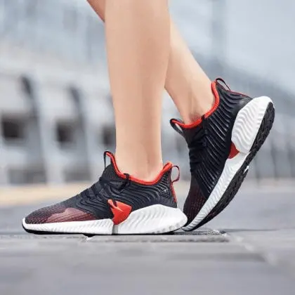 Giày Adidas Alphabounce Instinct Clima 'Black Active Red' D97313 - Ảnh 4