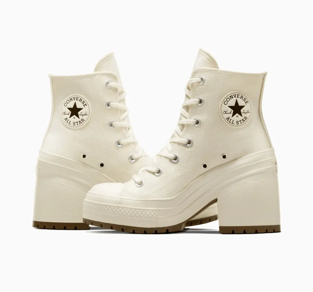 GIày Converse Chuck 70 High De Luxe Heel 'Egret' A05348C - Ảnh 3