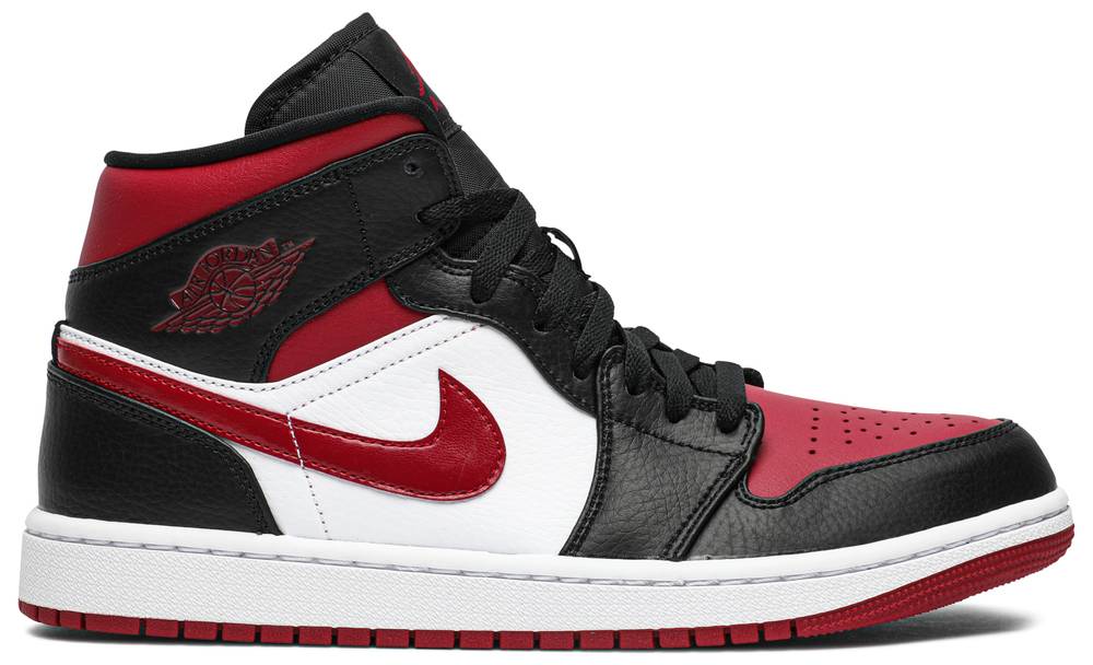 Giày Nike Air Jordan 1 Mid 'Bred Toe' 554725-066