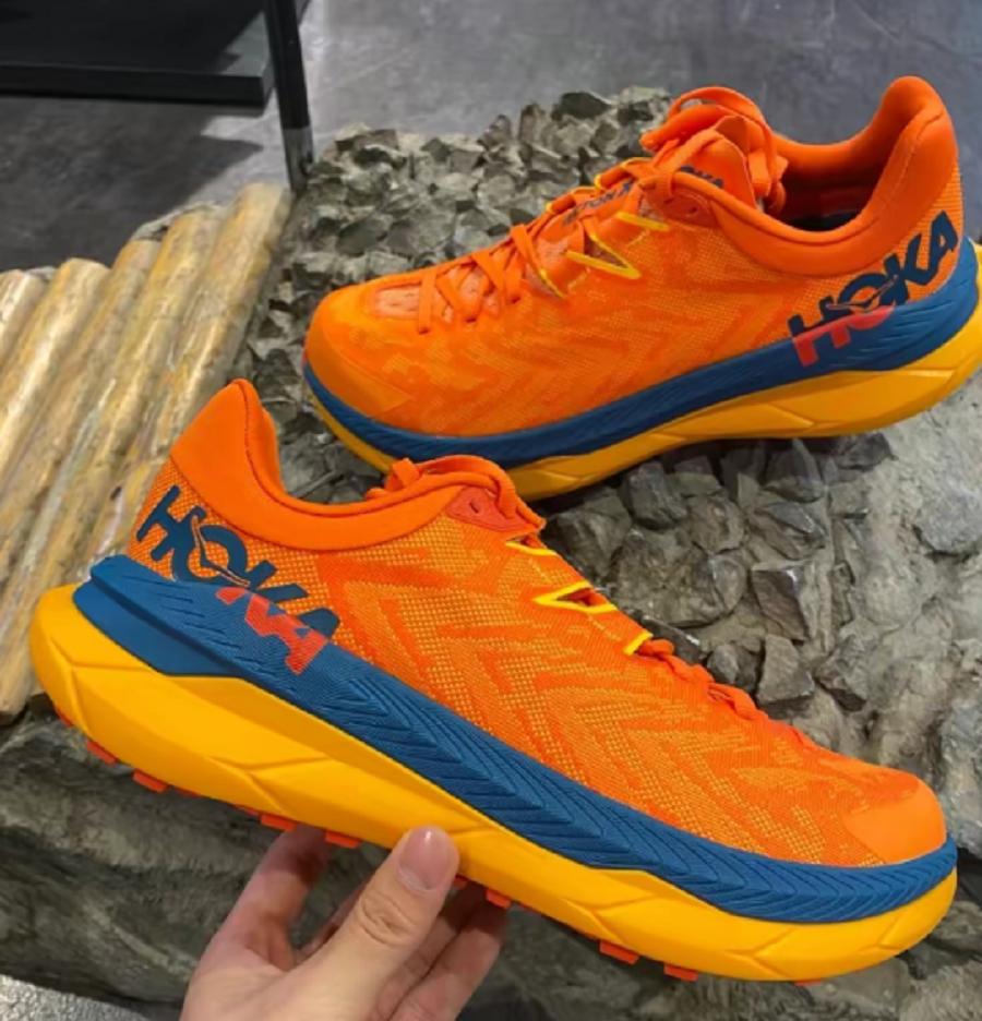 Giày Hoka One One Tecton X Persimmon Orange Blue 1123161-PORY - Ảnh 4