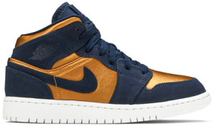 Giày Nike Air Jordan 1 Mid SE GS 'Obsidian Desert Ochre' BQ6931-401
