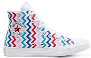 Giày Converse Chuck Taylor All Star VLTG Back to Earth Hi Top 'White Red PeonyPink' 567046V