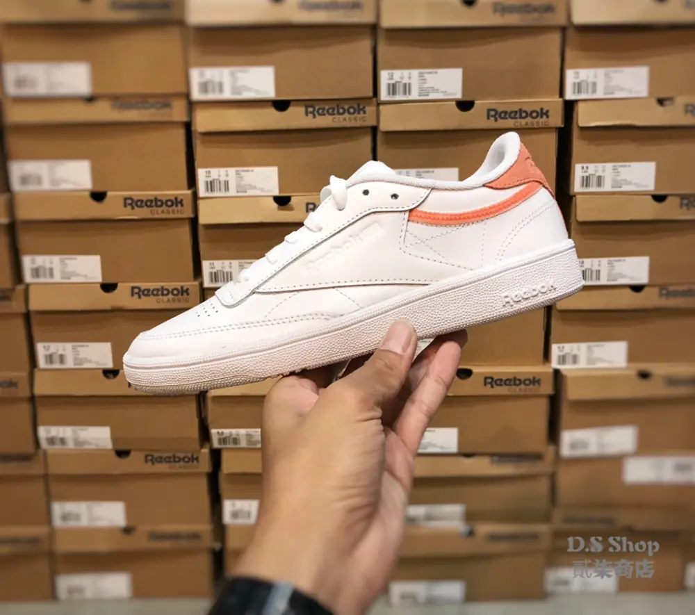 Alternative view of Giày Reebok Club C 85 Trim Leather 'White-Snowy Grey' BS9606