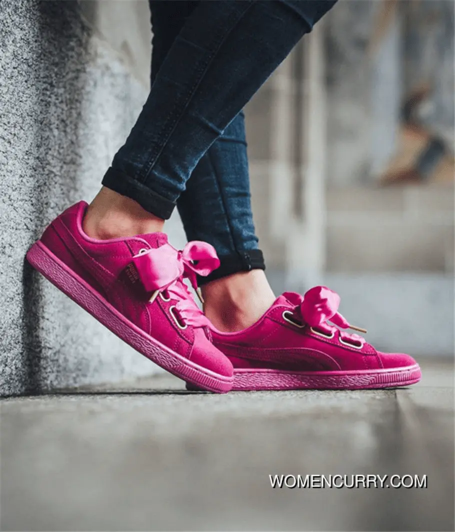 Alternative view of Giày Puma Suede Heart Satin W 'Pink' 362714-01