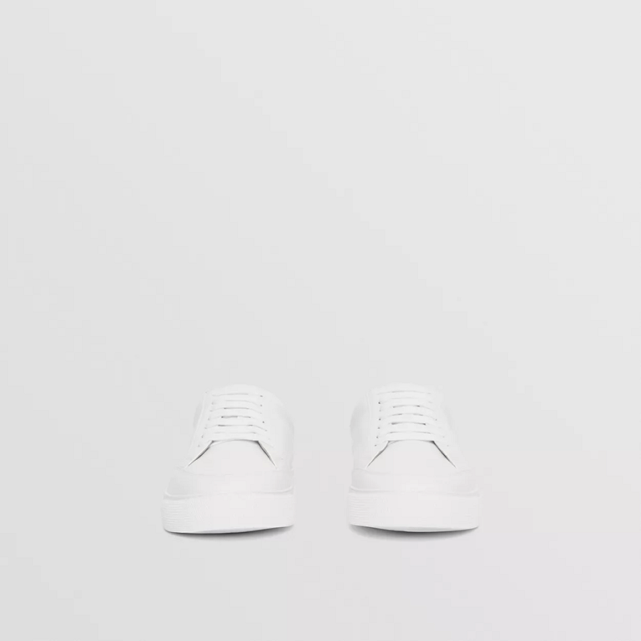 Giày Burberry Logo Detail Leather 'White' 80432101 - Ảnh 4