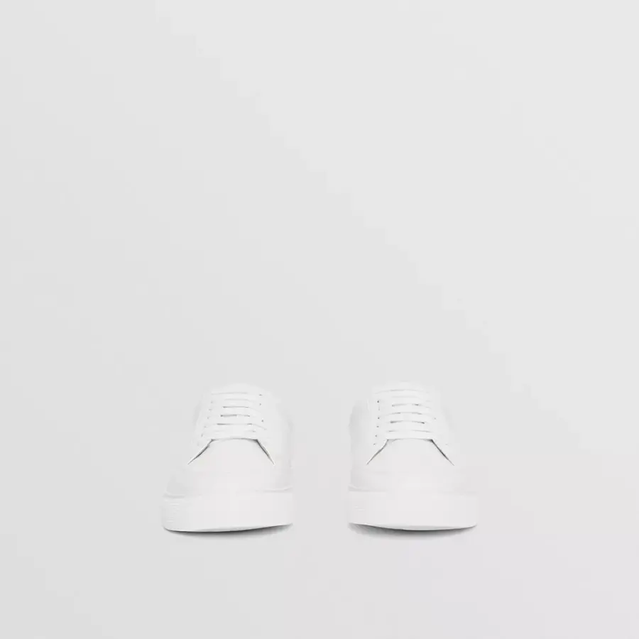 Giày Burberry Logo Detail Leather 'White' 80432101 - Ảnh 4