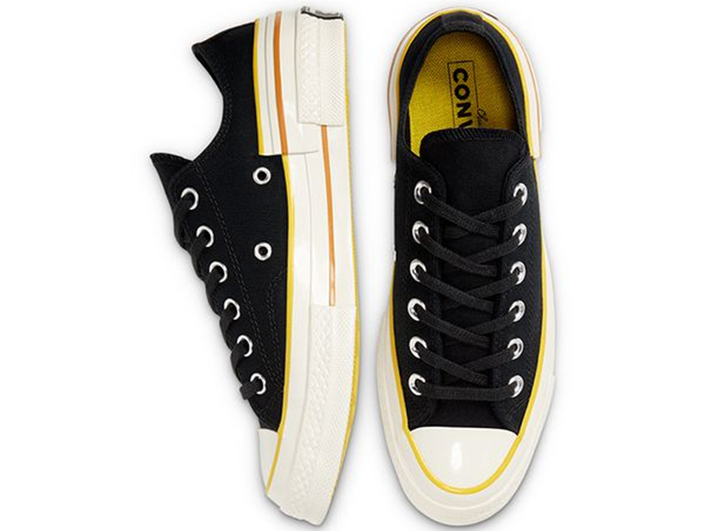 Giày Converse Chuck 70 Popped Colour Low 'Black SpeedYellow' 568802C - Ảnh 7