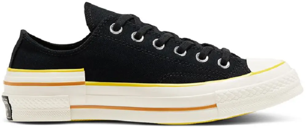 Alternative view of Giày Converse Chuck 70 Popped Colour Low 'Black SpeedYellow' 568802C