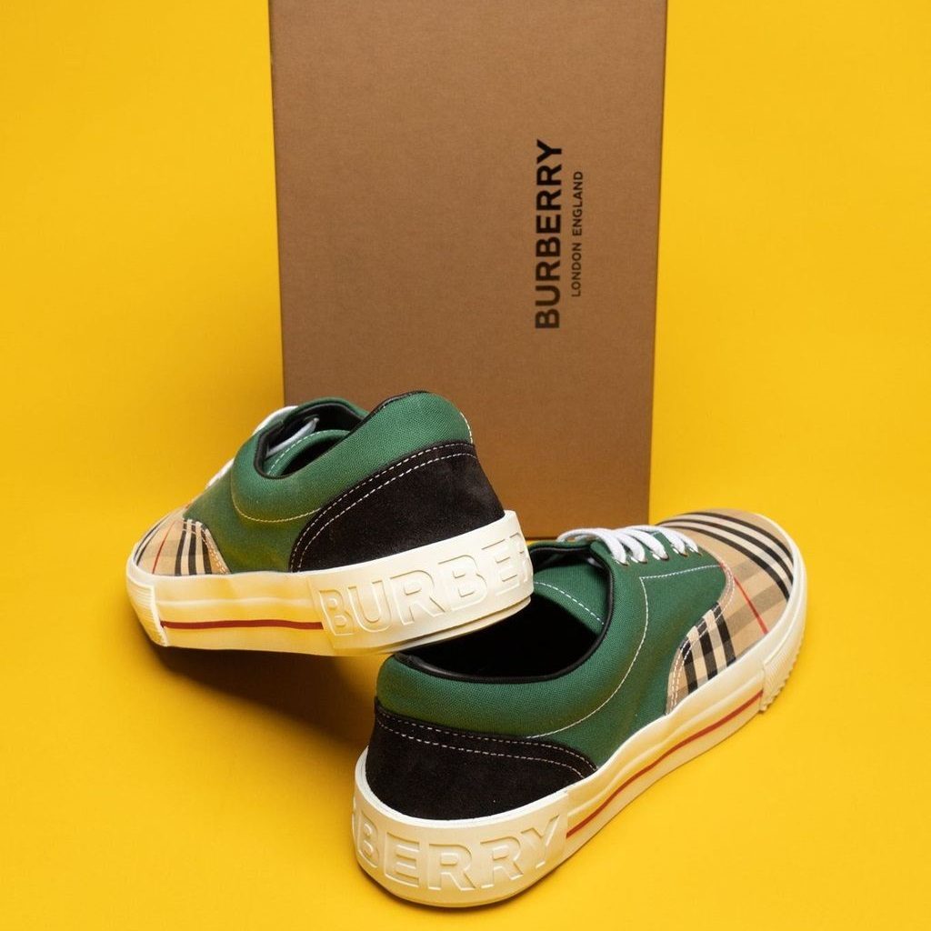 Giày Burberry Vintage Beige Green 80248821 - Ảnh 3