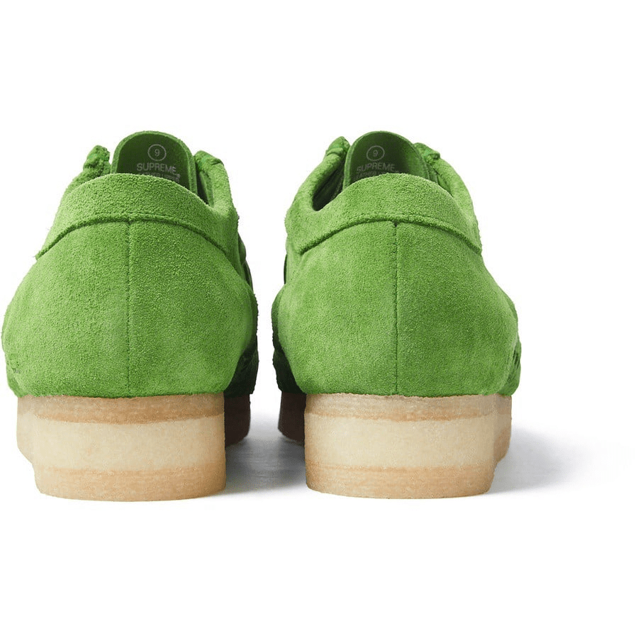 Giày Clarks x Supreme Woven Wallabee 'Green' 261-60848 - Ảnh 6