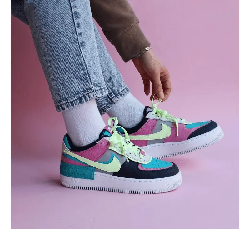 Giày Nike Air Force 1 Shadow 'Barely Volt Oracle Aqua' CK3172-001 - Ảnh 3
