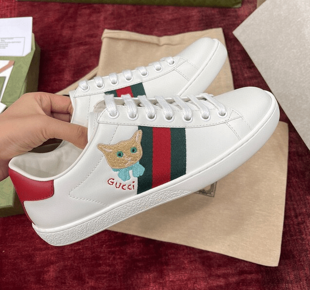 Giày Gucci Wmns Ace 'Cat Embroidery' 664142-1XG60-9065 - Ảnh 6