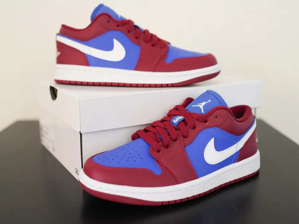 Giày Nike Wmns Air Jordan 1 Low 'Red Blue' DC0774-604 - Ảnh 3