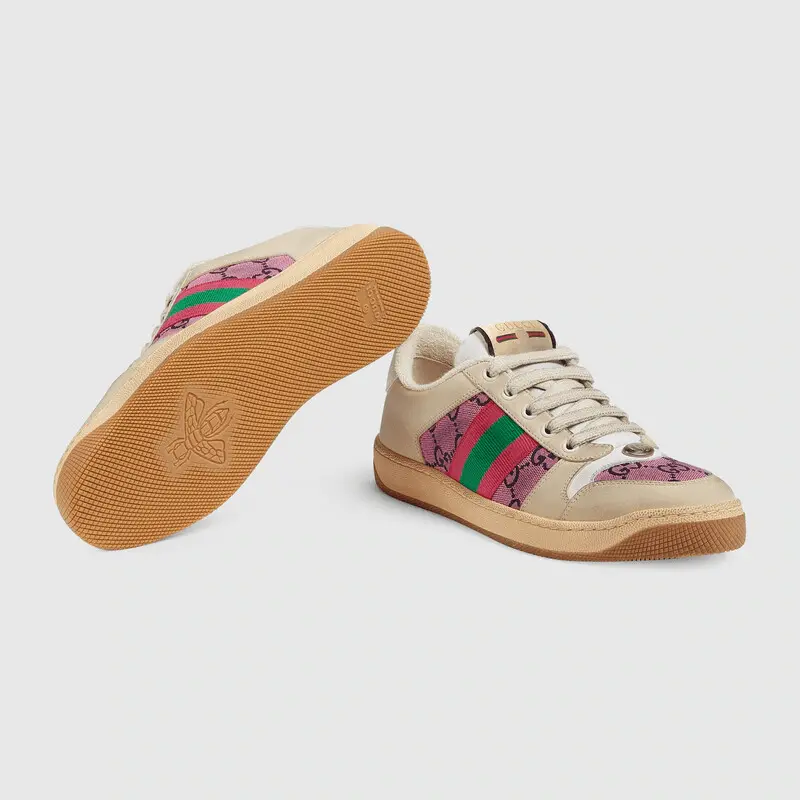 Alternative view of Giày Gucci Wmns Screener GG Beige Suede 570443-9SFR0-5270