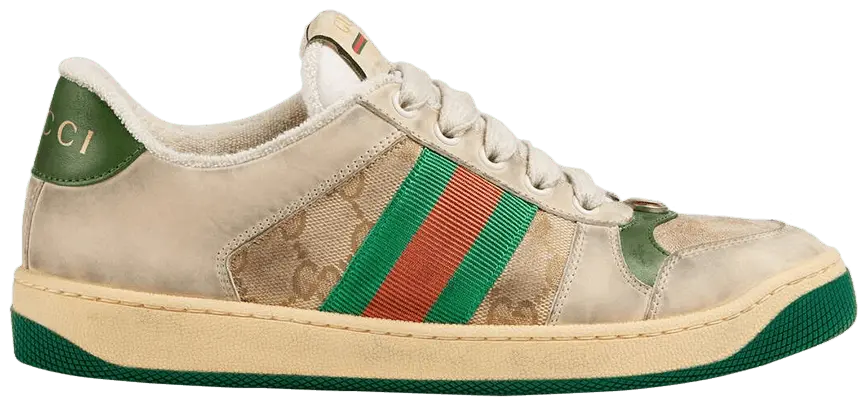 Giày Gucci Wmns Screener 'Distressed Green Orange' 570443-9Y920-9666