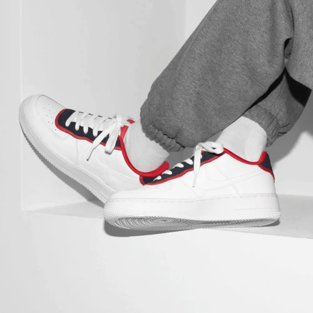 Giày Nike Air Force 1 Double Layer GS 'Obsidian Red' BV1084-101 - Ảnh 5