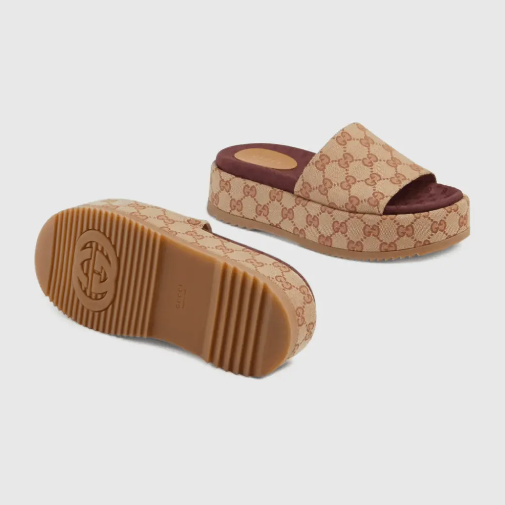 Dép Gucci Women's Original GG Slide Sandal 573018-KQW00-8366 - Ảnh 3