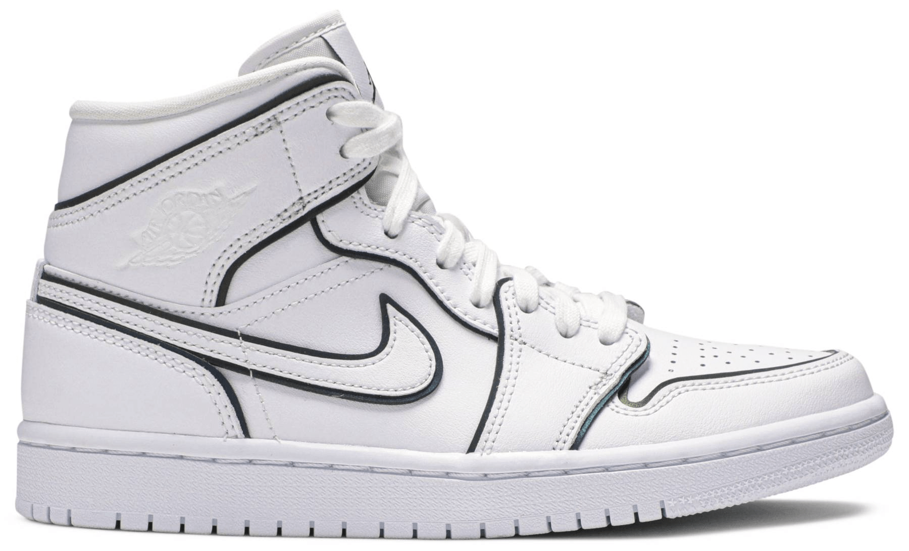 Giày Nike Air Jordan 1 Mid 'Iridescent Reflective White' CK6587-100