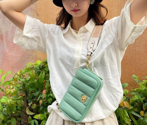 Túi Coach Dinky 18 With Quilting C3843 B4OFU - Ảnh 2