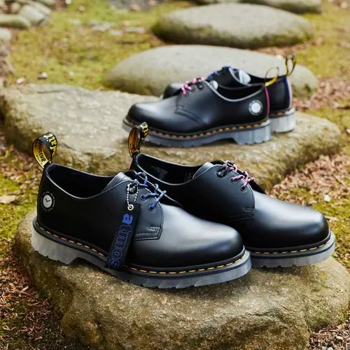 Giày Dr. Martens 1461 Atmos Black Casual Leather 26928001 - Ảnh 5