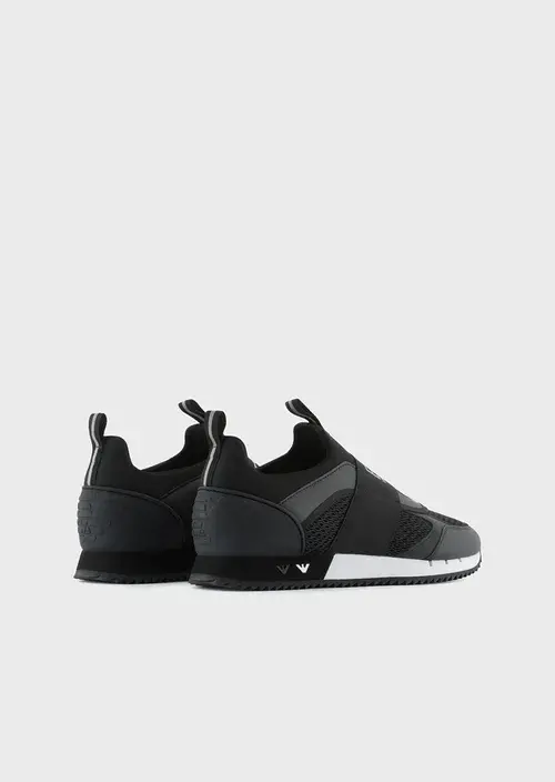 Giày Armani Slip Ons 'Black White' X8X100XK2561N763 - Ảnh 3