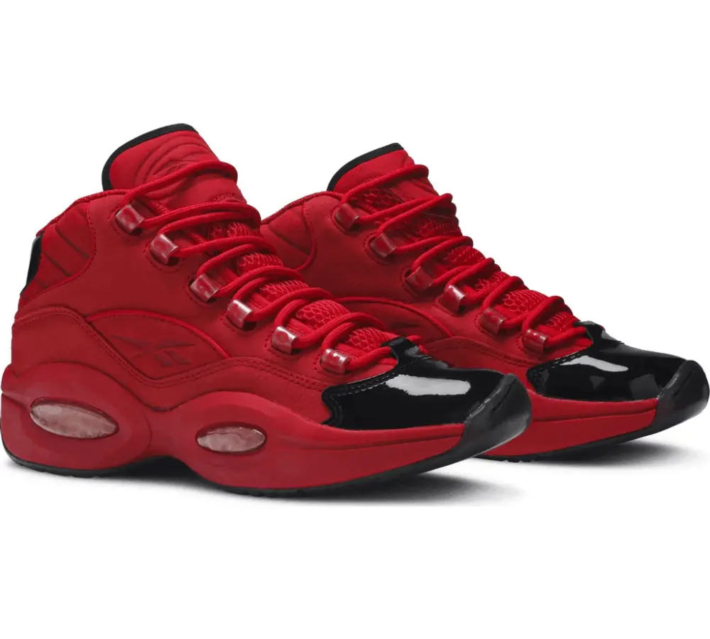 Giày Reebok Question Mid Heart Over Hype 'Red Black' FW5304 - Ảnh 5