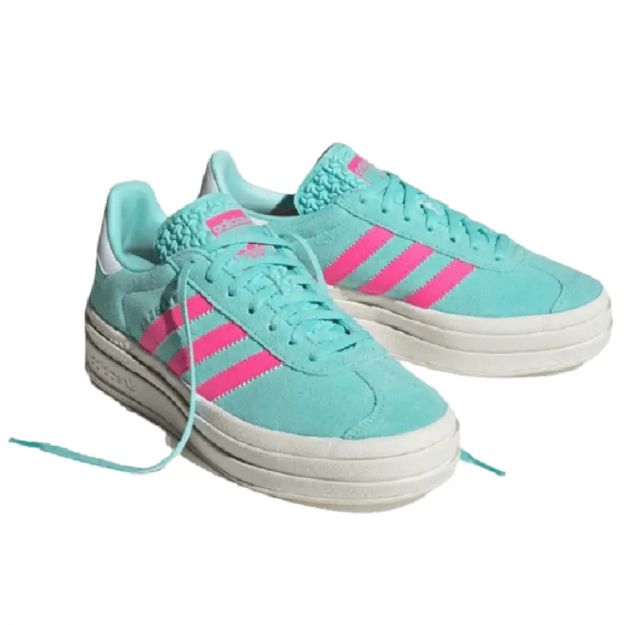 Giày Adidas Gazelle Bold 'Flash Aqua Lucid Pink' ID7026 - Ảnh 3