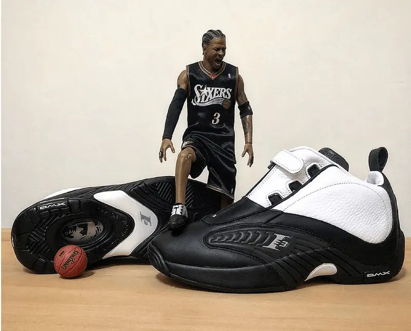 Giày Reebok The Answer IV OG 'NBA Finals White Black' FY9691 - Ảnh 3