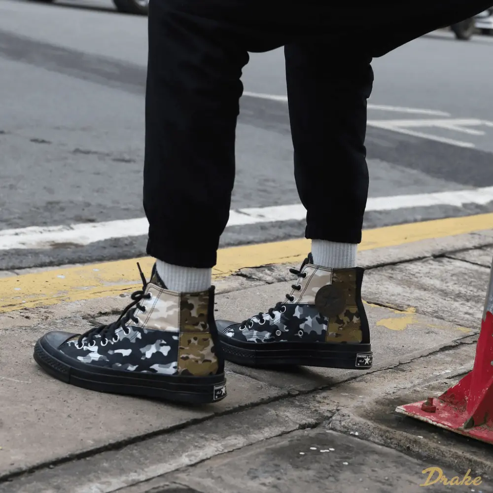 Giày Converse Chuck 70 High 'Patchwork Blocked Camo Black' 165912C - Ảnh 7