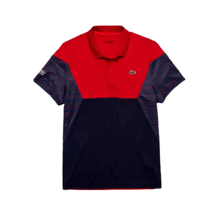 Áo Lacoste Polo Tennis Pique Red Navy DH8488-51-GLY