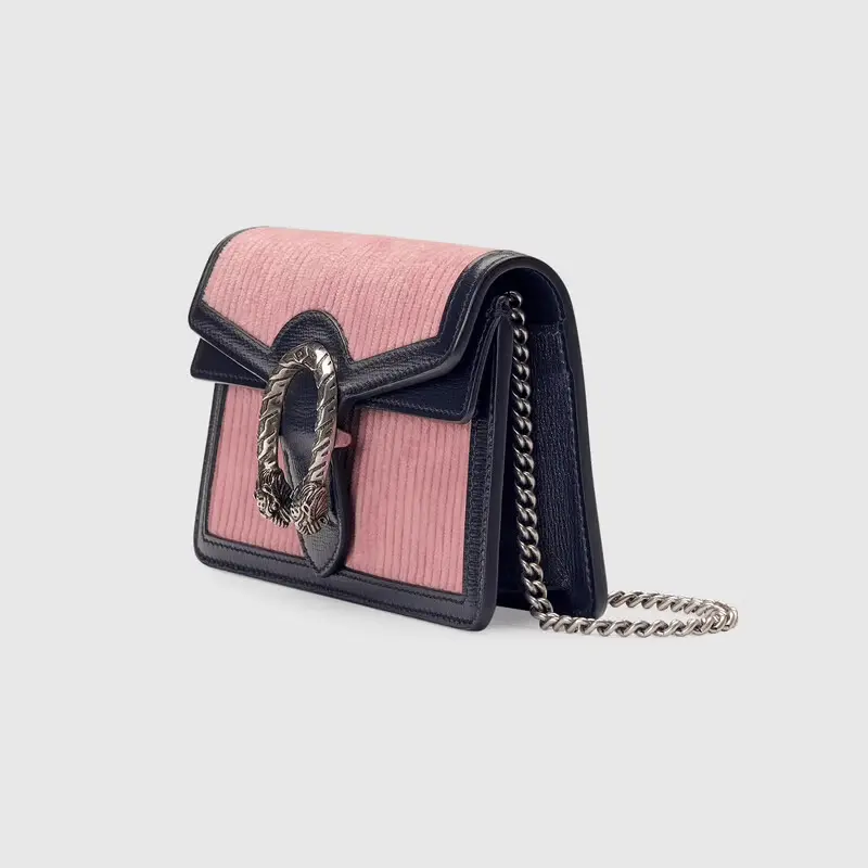 Túi Gucci Dionysus Super Mini Pink Corduroy 476432-2S8AN-6781 - Ảnh 4