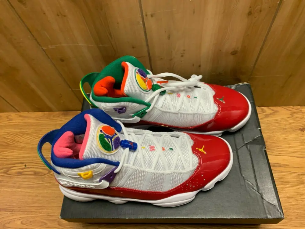 Giày Nike Air Jordan 6 Rings 'Multi-Color' CW7003-100 - Ảnh 5