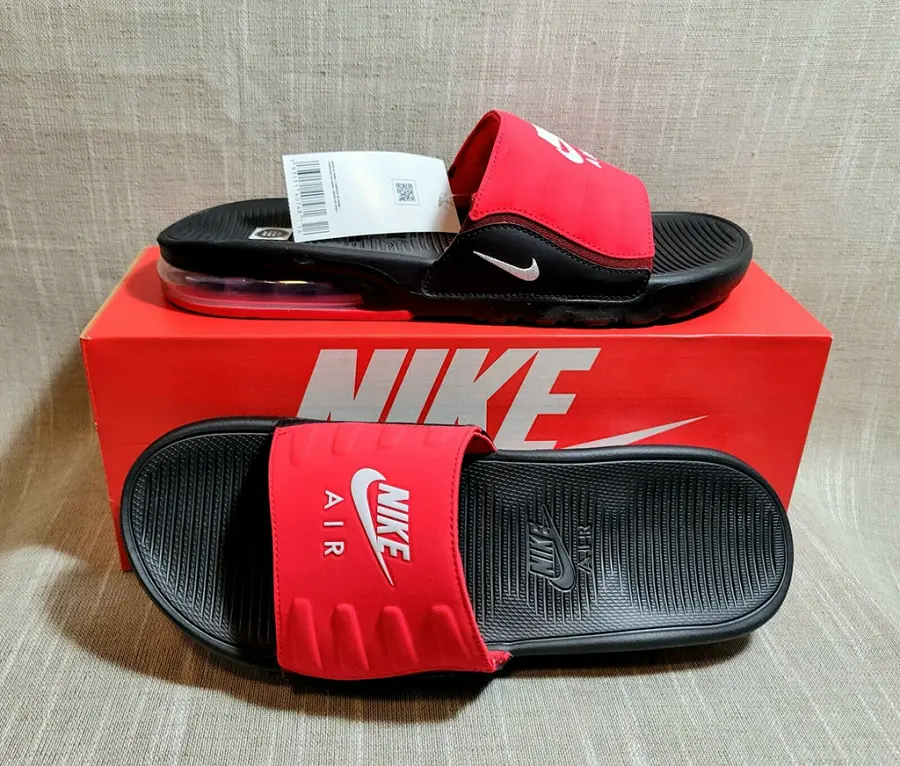 Dép Nike Air Max Camden Slide 'Black University Red' BQ4626-002 - Ảnh 5