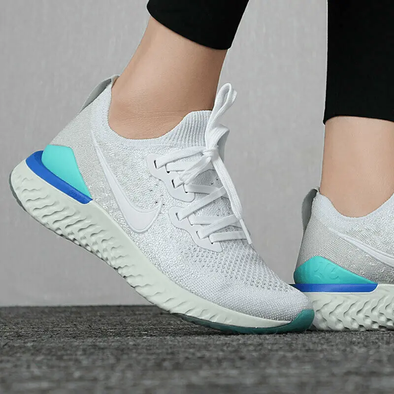 Alternative view of Giày Nike Wmns Epic React Flyknit 2 'White Light Aqua' BQ8927-105