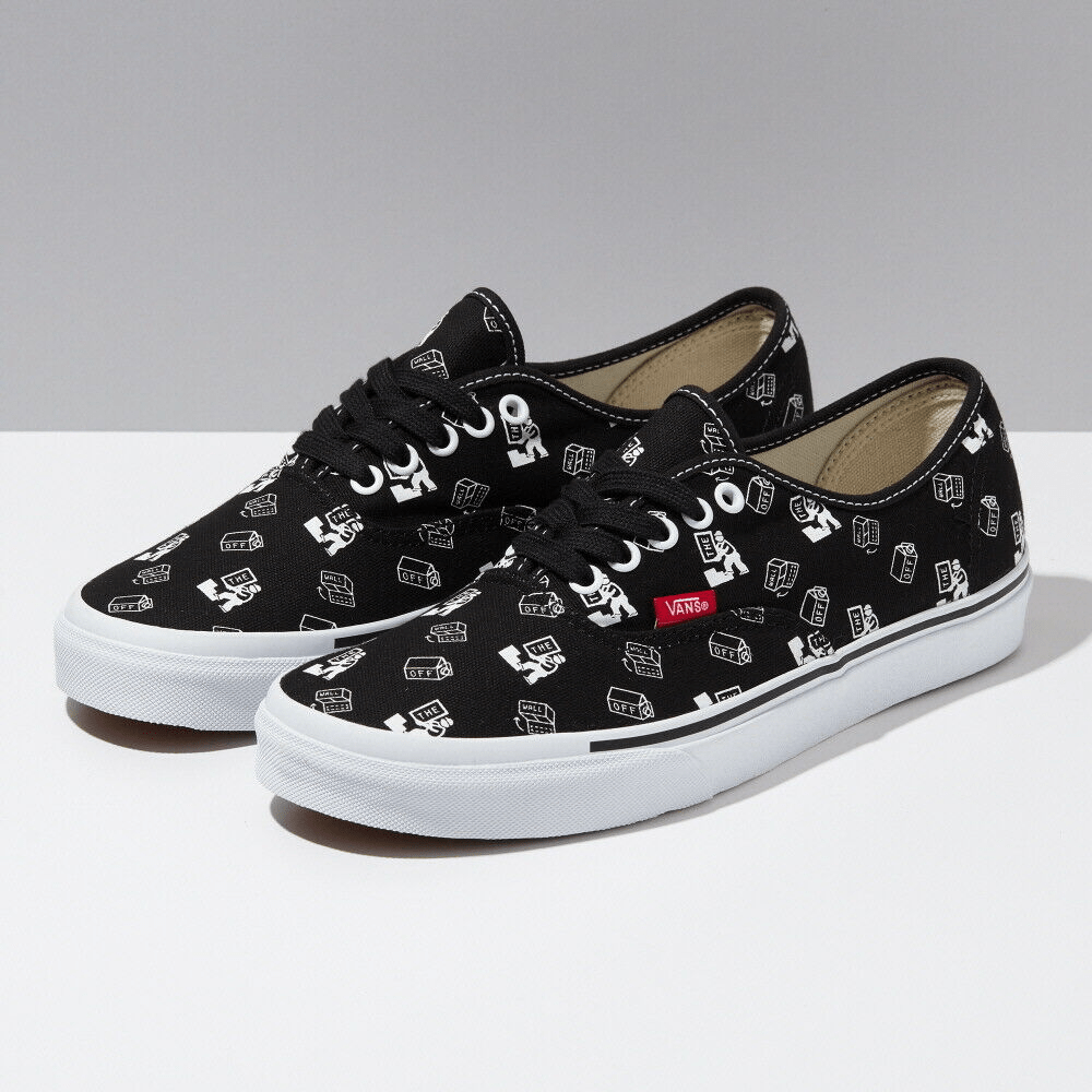 Giày Vans X Kazuki Kuraishi Authentic Skate Shoes Sneakers Black VN0A5HZS6UT - Ảnh 4