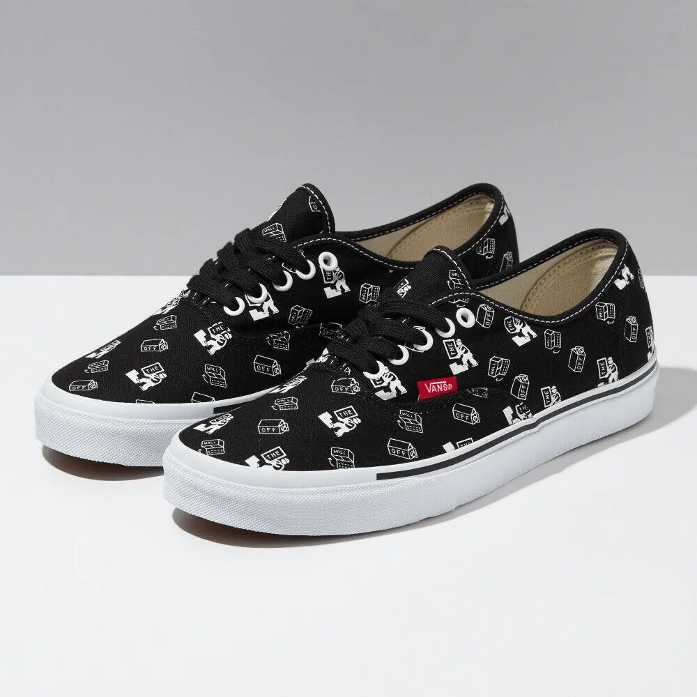Giày Vans X Kazuki Kuraishi Authentic Skate Shoes Sneakers Black VN0A5HZS6UT - Ảnh 4