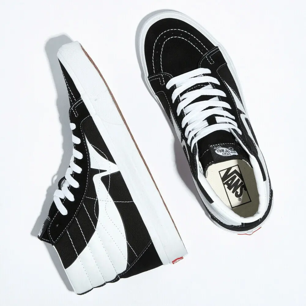 Giày Vans Sk8-Hi Reissue 'Warp Black White' VN0A4U3D21N - Ảnh 3