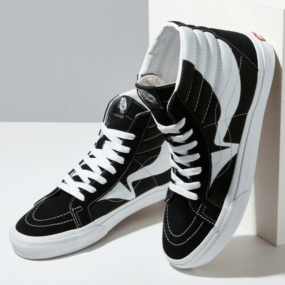 Alternative view of Giày Vans Sk8-Hi Reissue 'Warp Black White' VN0A4U3D21N
